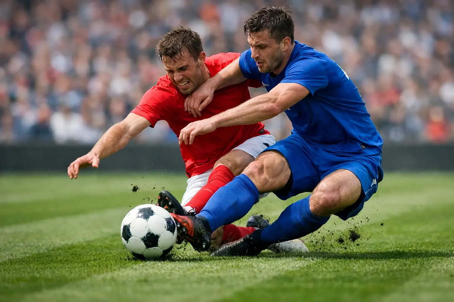 Nederlandse voetbalclub spelers in actie op het veld tijdens competitiewedstrijd